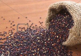 Raw Red Quinoa Grains