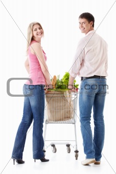 Couple with shopping