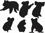 koala silhouette collection