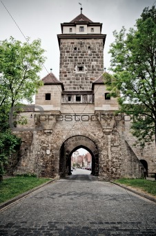Medieval tower in Rothenburg