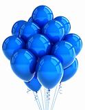 Blue party ballooons