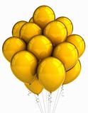 Yellow party ballooons