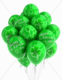 St. Patrick's Day balloons