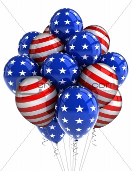 Patriotic balloons