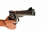 44 Magnum Handgun Revolver isolated