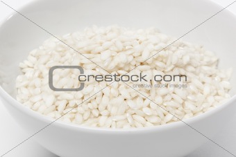 Dry white rice