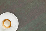 empty cup of espresso coffee