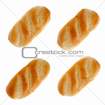 Set of four milk bread