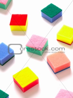 sponge scouring pads