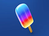 colorful ice cream stick