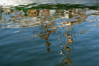 Boat reflection 