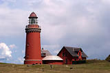 Lighthouse and buildings