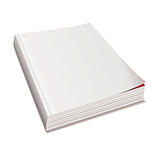 Blank white paper magazine