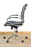modern black leather office chair