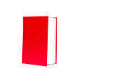 Red book isolated on white background