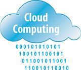 Cloud computing abstract illustration