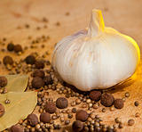 garlic and spices