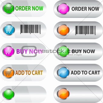 Label/button set for e commerce