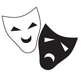 Vector theatrical masks