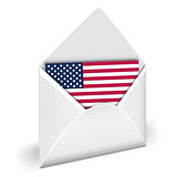 USA flag in envelope