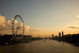 London Landscape Westminster and London Eye 