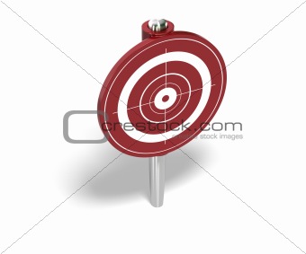 red target pin
