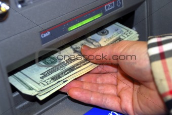 Withdraw some money from the ATM machine
