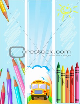 Different Back to school banners