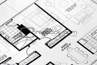 A floor plan focused on the master bedroom