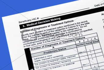 Making a sound medical decision by reviewing the diagnoses and treatment options