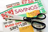 Cut up some coupons to save money