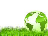 green earth on green grass