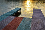Boat Dock at Sunset