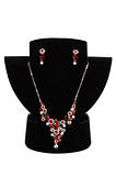 necklace with pendants and earrings