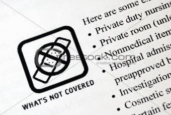 What is not included in the health insurance?