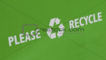Recycle can preserve and save the Earth