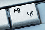 The F8 function key is also the wireless connection key