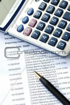 Carefully check the monthly bank account statement