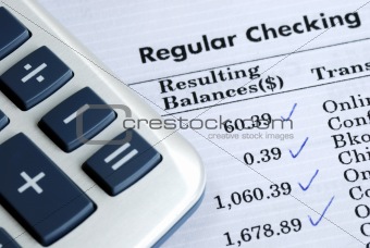 Check the bank statement and balance the accountthe business credit inquiry from the bank