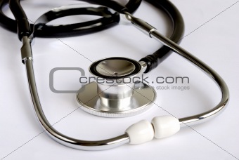 Close up view of the stethoscope