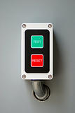 A control with the test and reset buttons