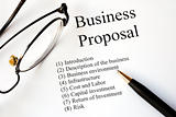 Focus on the main topics of a business proposal
