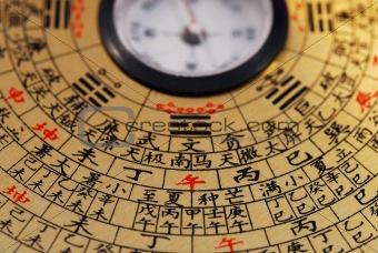 Chinese Feng Shui compass 