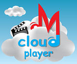 Cloud player concept illustration