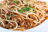 Italian meat sauce noodles 