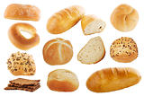 rolls and bread background