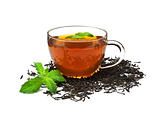 Cup of Tea with Mint Leaf