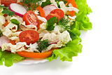 Healthy vegetable salad 