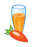 A delicious carrot juice