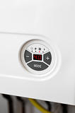 Heating gas boiler control panel detail